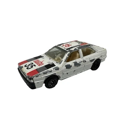 复古 Yatming 奥迪 Quattro Rally 1/64 压铸 #1035 白色 #35 Racing Sport — 第 1/4 张图片