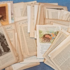 1.5kg Vintage Book Pages Bundle Scrapbook Junk Journal Collage Mixed Paper Craft