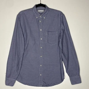 Everlane Gingham Plaid Button Down Long Sleeve Shirt Men's Size Large - Picture 1 of 5