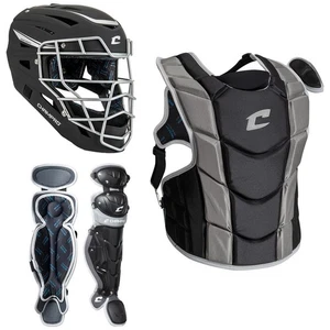 Champro Optimus Pro Fastpitch Catcher's Kit Edades 9-12 NEGRO - Imagen 1 de 7