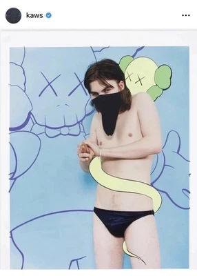 Rare KAWS “Tokyo First” A4 Framed Edition Poster Print - Parco Gallery - 2001 - Image 1 of 4