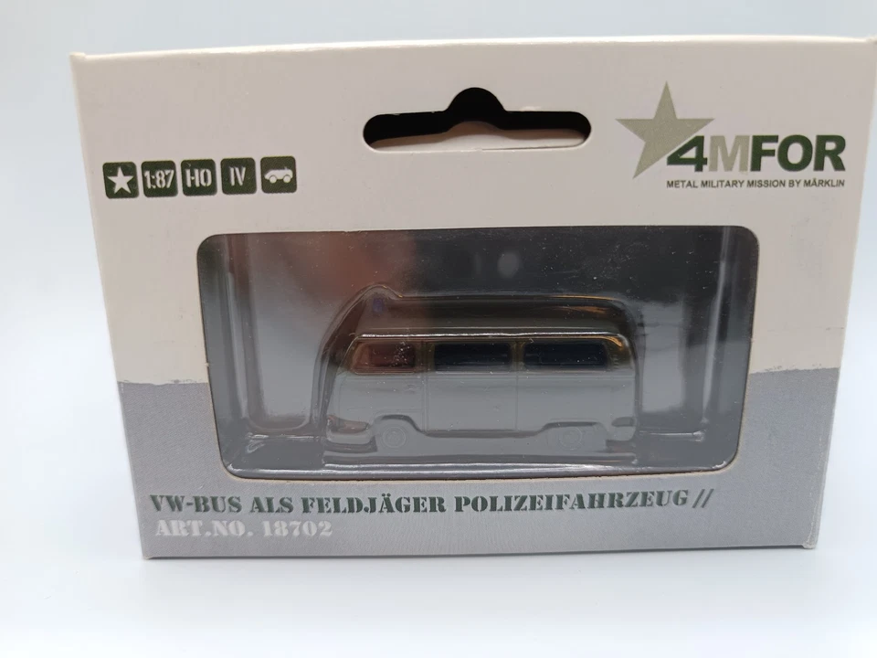 4MFOR Märklin 18702, VW-Bus Feldjäger , Neu in OVP ,  1/87, H0, - Bild 1 von 1