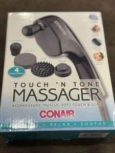 Conair Massager Touch N Tone 4 Attachments Acupressure Soft Touch New - Picture 1 of 6