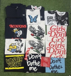 Wasted Youth Verdy T-shirt Bundle Lot 14pc Mens XL 2XL Medium Mixed Japan - Picture 1 of 17