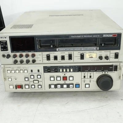 GRABADORA DE CASETE DE VIDEO EDITOR DE ESTUDIO SONY BETACAM SP BVW-75 T4-C18 Foto 1 de 4