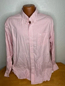 Men's Southern Tide Classic L/S Button Front Shirt Extra Large XL Pink Striped - Picture 1 of 5