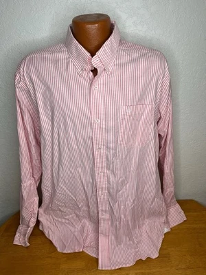 Men's Southern Tide Classic L/S Button Front Shirt Extra Large XL Pink Striped - Image 1 of 4