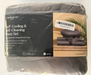 Miracle Made Selbstkühlendes & Selbstreinigendes Lakenset - Split King - Steingrau - Bild 1 von 2