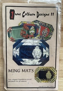 MING MATS Tisch Tischsets Muster von June Colburn Designs II ungeschnitten - Bild 1 von 5
