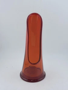 Vintage MCM LE Smith Kerzenhalter Maybe Persimmon dunkelorange - Bild 1 von 7