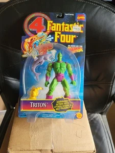 NEW 1995 TOY BIZ MARVEL COMICS FANTASTIC FOUR 4 TRITON ACTION FIGURE - Picture 1 of 3