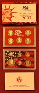 2003 United States Mint Silver Proof Set - 10 Coins - Picture 1 of 2