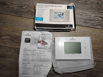 Emerson 1F85U-22PR Universal Programmable Thermostat 2 Heat- 2 Cold VGC - Image 1 of 4