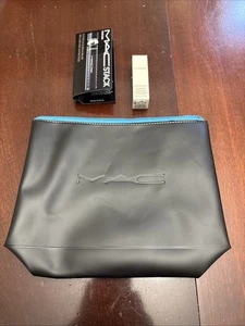MAC Cosmetics Pequeña Bolsa de Maquillaje de Vacaciones Bolsa con Cremallera 9"x6"x2.5" NUEVAS FOTOS - Imagen 1 de 9