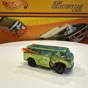 Hot Wheels Redline Beach Bomb Vintage 1969 Volkswagen Van Lime Green /White Int - Picture 1 of 6