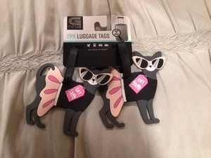 G FORCE “CAT LADY” LUGGAGE TAGS— NEW WITH TAGS - Picture 1 of 4