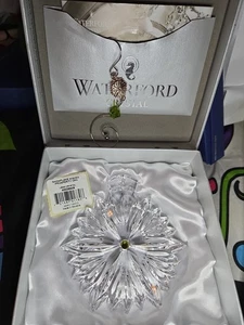 Waterford Cristal COPO DE NIEVE Deseos de Prosperidad Adorno de Navidad en Caja y Papeles - Imagen 1 de 4