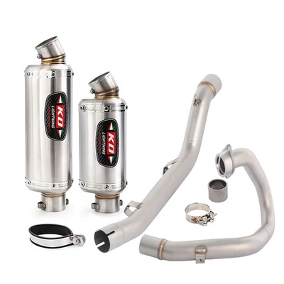 Puntas silenciador tubo medio delantero escape para Suzuki DRZ400S DRZ400E DRZ400SM 2000-24 Foto 1 de 4