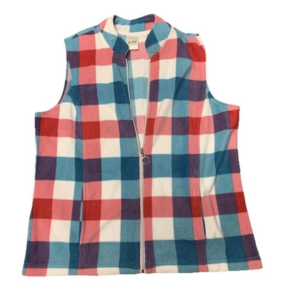 Blair Vest Fleece Red, Pink, Teal Women’s Size M - Image 1 of 4
