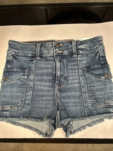 NEU American Eagle super hoher Shortie Next Level Stretch Größe 4. /7 Taille - Bild 1 von 6