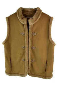 BASLER Brown Faux Suede Lined Gilet size Uk 18 Womens Casual Outdoors Outerwear - Picture 1 of 10