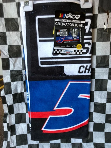 Kyle Larson # 5 NASCAR Cup Series Champion Full Color Locker Room Towel Cover
