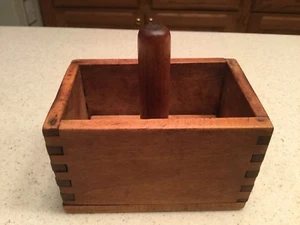 Molde de mantequilla de madera vintage prensa cola de milano muy buen estado rectacular usado - Imagen 1 de 12