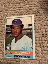 #648 Al Cowens kansas city Royals 1976 Topps  Baseball Card Cb7