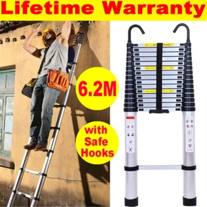 Retractable Collapse Ladder 20.34FT Telescopic Extension Heavyduty Climb Sturdy - Bild 1 von 12