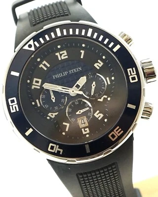 Reloj Philip Stein EXTREME Active CHRONO BISEL AZUL MARINO 45mm RR-016 Foto 1 de 4