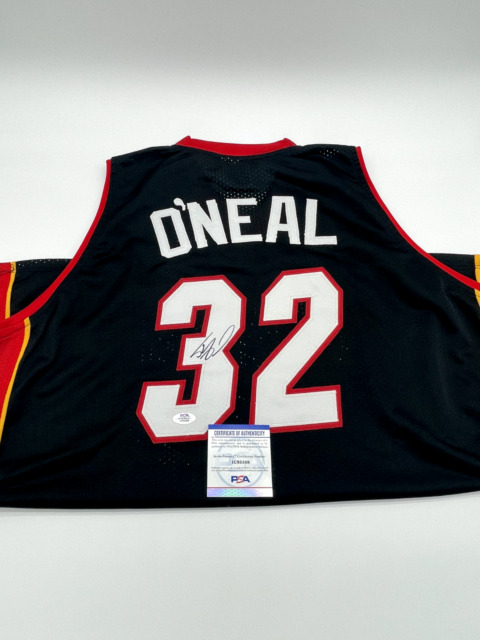 Shaquille O'Neal Miami Heat Autographed Black Alternate 2005-06 Mitchell &  Ness Authentic Jersey