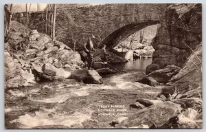 Trout Fishing Norwalk River Norwalk Connecticut CT Antique Postcard - Picture 1 of 2
