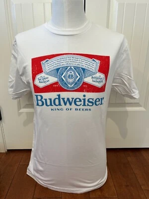 Camiseta Budweiser King of Beers estilo retro (con licencia oficial) adulto mediana Foto 1 de 4