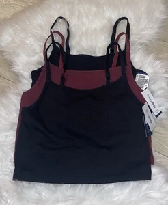 3 GapBody Cotton Rib Crop Camis Shelf Bra Tank Tops Womens S Small New Nwt - Picture 1 of 4