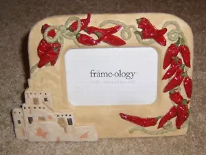 Frame-Ology Southwest Chili PeppersPicture Frame by United Artist Stone Resin - Picture 1 of 6