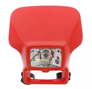 Faro proiettore alogeno enduro rosso UFO HONDA XR250/400 (96-24) XR HO03615 - Foto 1 di 5