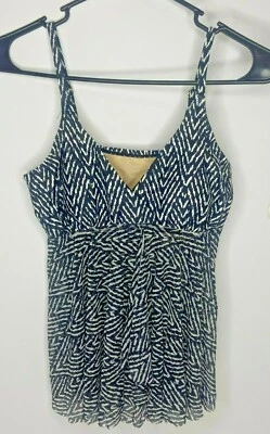 Women's Merona Bandeau Flyaway Tankini Top Black Size M  - Image 1 of 3