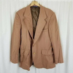 Pendleton 100% Wool Camel Colored Sport Coat Suit Jacket Blazer Mens 44 Vintage - Picture 1 of 7