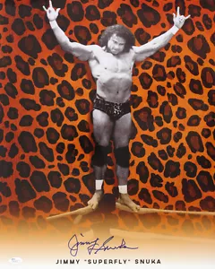 Jimmy 'Superfly' Snuka Wrestling Legend foto a colori firmata LE 16x20 (JSA) - Foto 1 di 2