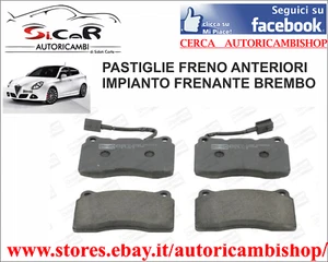 PASTIGLIE FRENI ANTERIORI X IMPIANTO FRENANTE BREMBO ALFA ROMEO GIULIETTA (940) - Foto 1 di 4