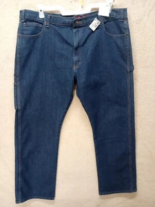 DICKIES Mens Relaxed Fit Blue Jeans 40X30 Straight Leg Carpenter Pants #73 - Picture 1 of 16