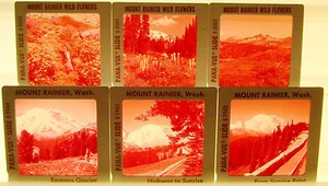 7 FARBFOLIEN 35 mm/2""x2"" Rutschen MARKIERT HALTERUNG RAINIER, WASCH 3 - Bild 1 von 1