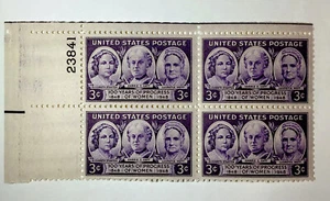 US 3 Cent 100 Years Of Progress Of Women 1948, Block Of 4, Scott #959, MNH. - Picture 1 of 1