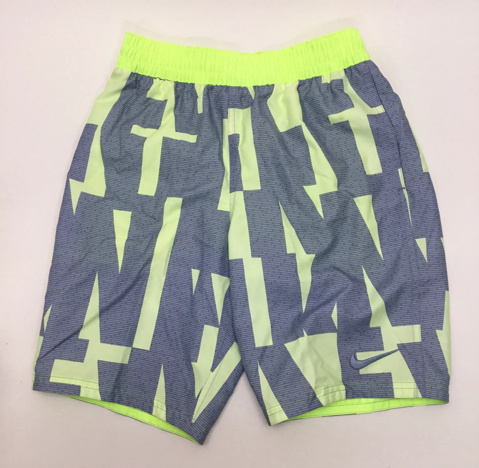 Nike Boys 7' Volley Swim Short Yellow/Gray Medium - Image 1 of 1