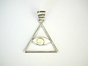 Pendentif - Oeil Sainte Lucie - Argent - 925/1000 Poinçonné - POSLB3REF02 - NEUF - Foto 1 di 4
