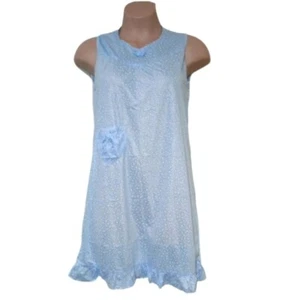 Floral sleeveless nightgown/lounge dress with front pocket. Great for lounging.  - Picture 1 of 7