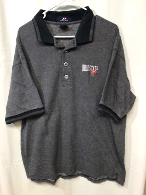 Ohio State (Pro Player) Navy Blue XL Cotton Vintage Golf/Polo Shirt P4 - Image 1 of 4