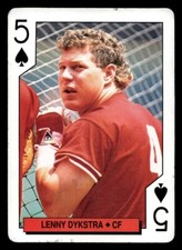 1994 Bicycle Philadelphia Phillies Lenny Dykstra #5S Philadelphia Phillies