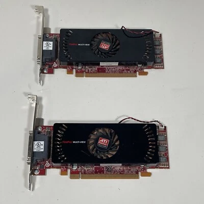 ATI FirePro 2450 Multi-View 512MB PCIE x1 Quad Monitor Windows 7 Graphics Card - Image 1 of 4