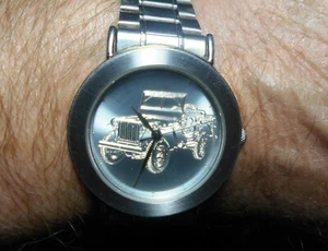 Willys MB Jeep Wristwatch CJ2A CJ3 A M38 A1 MC CJ5 CJ7 CJ8 Truck Wrangler YJ TJ - Picture 1 of 10